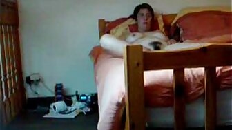 Hidden cam catches my hairy mom fingering on bed