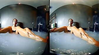 VRpussyVision.com - Wet lean to games in the whirlpool Part 3